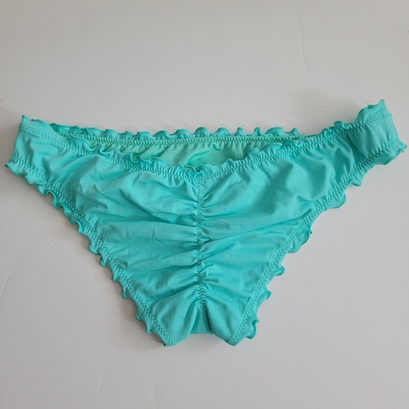 Shade & Shore Ruffle Design Bikini Bottom Rouched Back Side Size Small - Picture 2 of 5